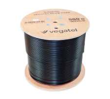 Кабель коаксиальный VEGATEL 8D-FB (Titan, черный) бухта 500м