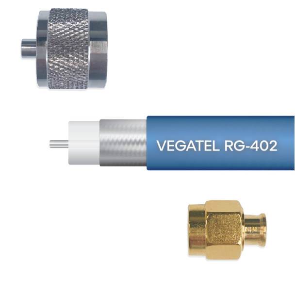 Кабельная сборка VEGATEL RG-402 (SMA-male - N-male)