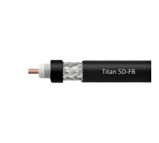Кабель коаксиальный VEGATEL 5D-FB (Titan, черный) бухта 200м
