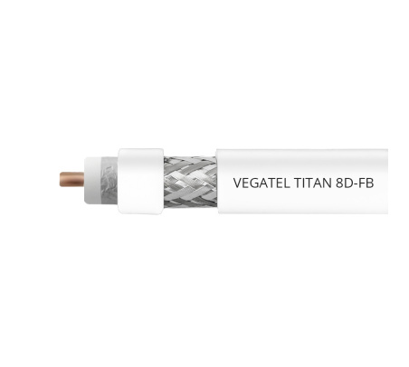 Кабельная сборка 8D/FB (Titan, белый) (N-male - N-male) 5 м
